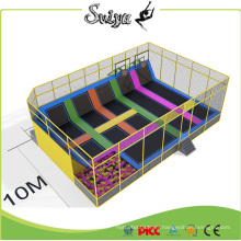 Colordul Design Trampoline Park Kids Indoor Trampoline with Safety Net